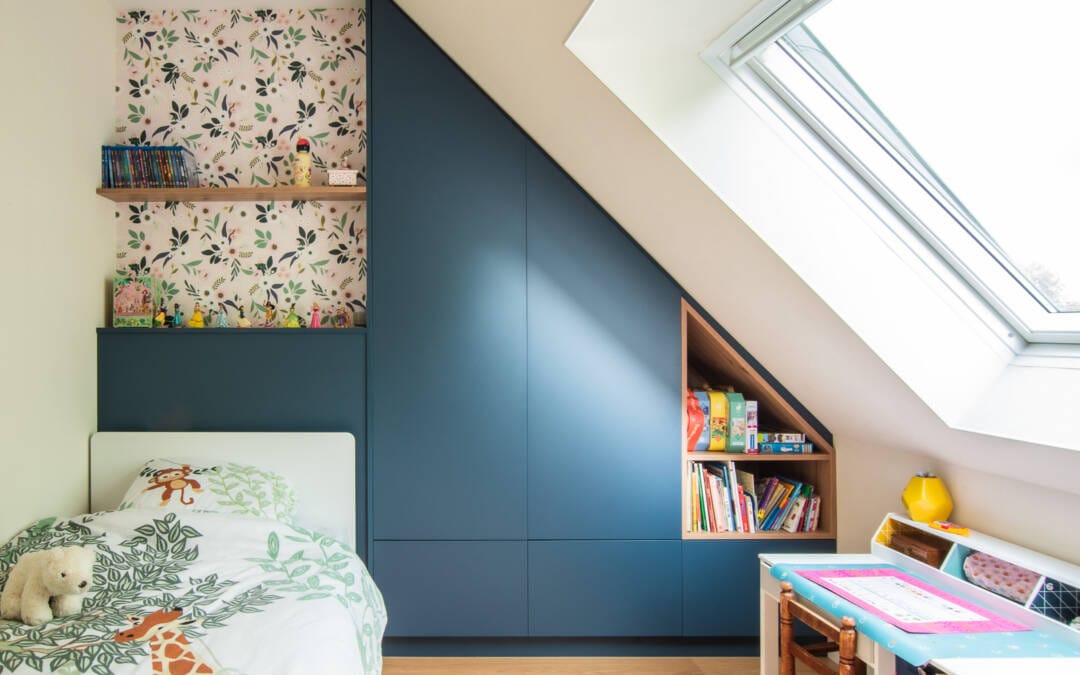 Création d&rsquo;agencements sur-mesure pour une maison: chambres d&rsquo;enfants et bureau